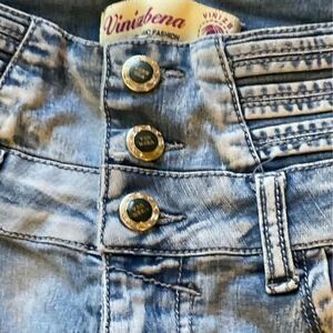 Vinizbena High JEANS Waist Stretch JEANS Skinny Distressed Jeans Juniors Size Xs